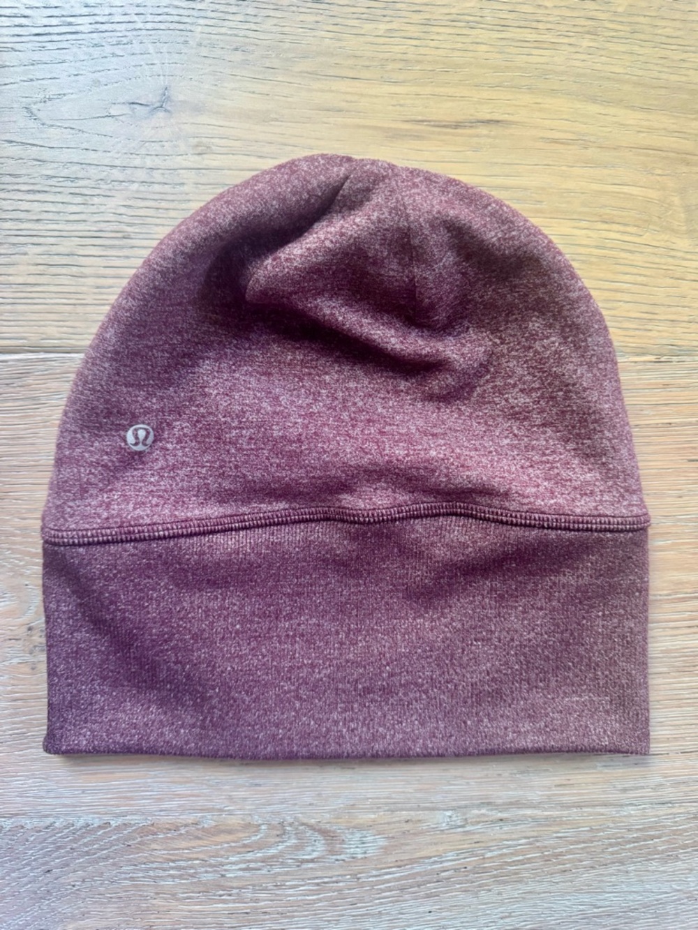 Lululemon Heather Beanie Reversible Hat Ponytail Hole Striped & Solid One Size